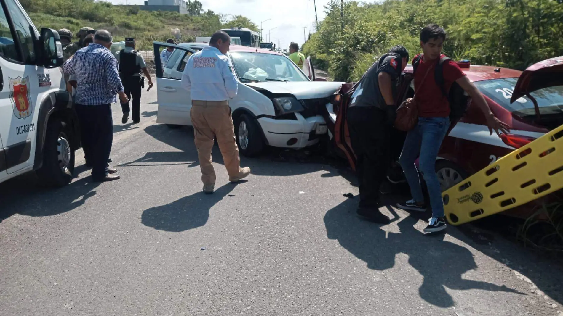 Accidente automovilístico en Tuxpan